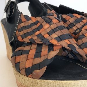 Napa Flex by David Tate Love Wedge Leather Sandal